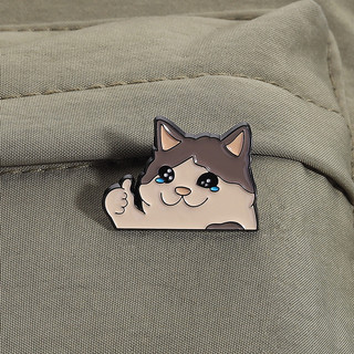 Nước Mắt Dễ Thương Meow Men Trâm Cá Tính Sáng Tạo Động Vật Huy Hiệu Hoạt Hình Kim Loại Pin Ba Lô Quần Áo Phụ Kiện Quà Tặng Cho Bạn Bè