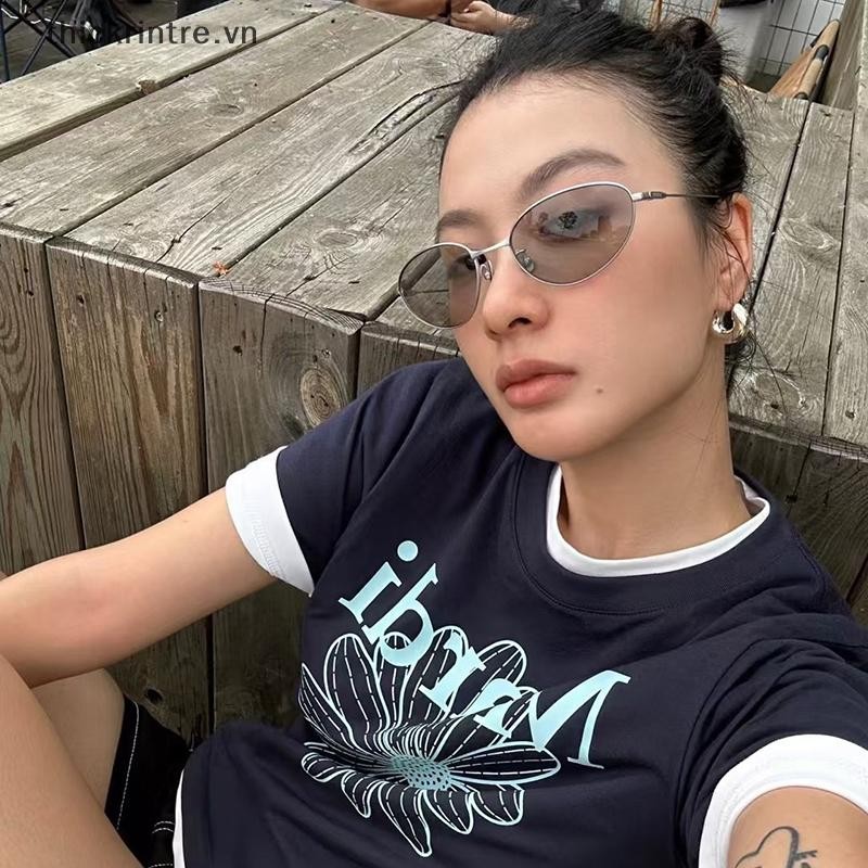 THI Phong Cách Thời Trang Nam Kính Chống Nắng Hình Bầu Dục Kính Mát Chống Phản Quang Nữ Y2K Kính Du Lịch Thời Trang Dành Cho Nữ VN