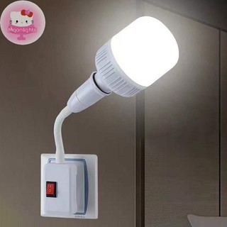Moonlights Dailyhome Cắm Linh Hoạt Đèn Tường Ổ Cắm Adapter E27 Bóng Đèn Nối Dài Giá Đỡ EN
