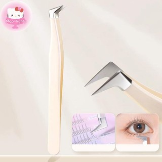 Moonlights Nhíp Lông Mi Kẹp Nối Dài Thép Không Gỉ Chống Tĩnh Điện Siêu Cứng Nhíp Độ Chính Xác Cao Với Đầu Sợi Dụng Cụ Trang Điểm EN