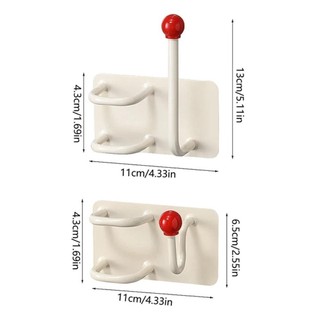 Giá lưu trữ máy sấy tóc LEAFYHOME, Móc băng đô treo tường đa chức năng chống nước, Giá đỡ máy sấy tóc không đục lỗ tự dính bền bỉ cho trang sức