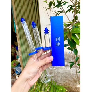 Combo 10 Cóng đựng nước cho chim - Cóng thủy tinh đựng nước loại tầu (15cm-20cm-25cm)