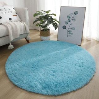 Thảm Tròn ALMA1, Thảm Mềm Mại Sang Trọng 40cm Phòng Khách, Thảm Lông Dày Màu Trơn Chống Trơn Trượt Chất Lượng Cao Cho Phòng Khách Trang Trí Nhà Phòng Ngủ