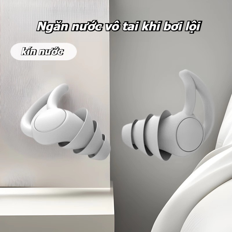 Nút Bịt Tai Giảm Tiếng Ồn Vây cá mập,nút tai giảm tiếng ồn bằng bọt không dây,3 lớp giảm tiếng ồn