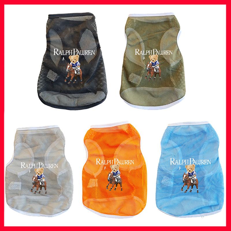 ✨ Hàng Mới Về ✨ S-2XL Mèo / Chó Thoải Mái Quần Áo Thú Cưng Cưỡi Gấu Họa Tiết In Hình Thoáng Khí Chó Lưới Áo Vest