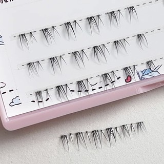 Lông mi dưới nhẹ với thân trong suốt phân đoạn