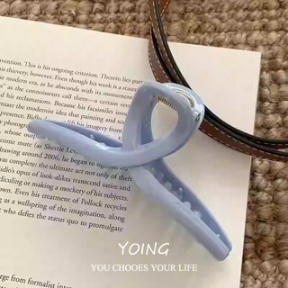 Yoing / Muối Biển Xanh Cảm Giác Cao Cấp Đơn Giản Phù Hợp Với Kẹp Tóc Lười Hàn Quốc Kẹp Cá Mập Phụ Kiện Tóc
