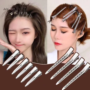 JULYHOT - 5 Chiếc Kẹp Tóc Kim Loại Hình Cá Sấu Xoăn, Dành Cho Salon và Sử Dụng Hằng Ngày