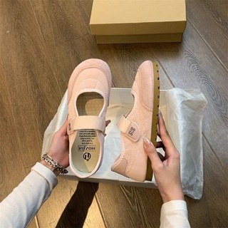 Giày đế bệt mũi tròn thời trang nữ Velcro
