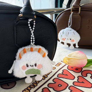 Móc khóa búp bê thực phẩm hoạt hình Kawaii - Dễ thương, ngộ nghĩnh, ngọt ngào - Quà cặp đôi - Mặt dây chuyền ba lô dành cho học sinh - Bánh mì, Bánh bao, Bun, Cơm bóng
