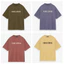 * * * Chất lượng cao * * * Phong cách mới 100% Cotton Essentials FEAR OF GOD sương mù HOMECOMING Áo thun ngắn tay cổ tròn in chữ