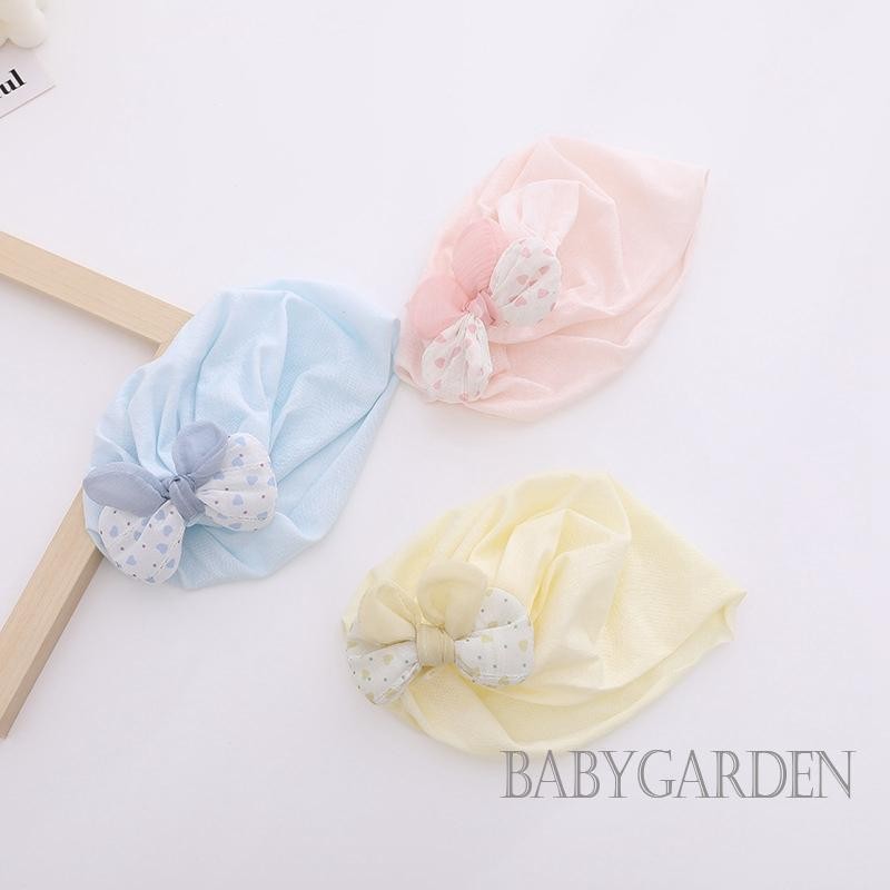 / / -Mũ Turban Bé Gái Sơ Sinh Ngọt Ngào Mềm Mại Co Giãn Dễ Thương Nơ Mũ Mầm Non Mũ Beanie Cho Trẻ Sơ Sinh