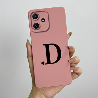 Dành Cho Xiaomi Redmi 12 5G Note 12R Redmi12R Chữ Cái Ban Đầu Dễ Thương Bảo Vệ Ống Kính Vỏ Điện Thoại Silicon Mềm Chống Sốc