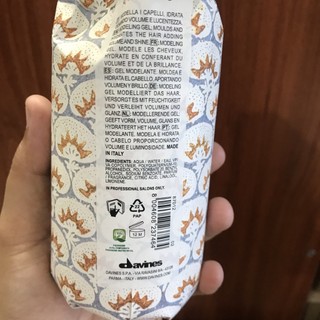 Gel dưỡng ẩm giữ nếp trung bình Davines Medium Modeling Hold Gel 250ml [ TN ]