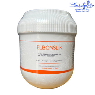 Hấp phục hồi tái tạo tóc Collagen Elbonsilk Reconstructuring Hair Masque 500ml [ TN ]