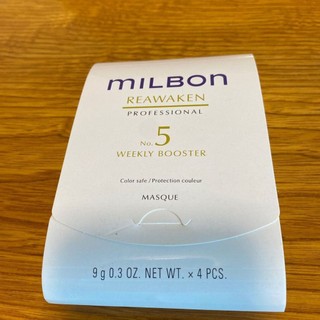 Hộp kem dưỡng tăng cường độ ẩm, độ bóng cho tóc lão hóa Milbon Reawaken No5 Weekly Booster Masque 10x4x9g [ TN ]