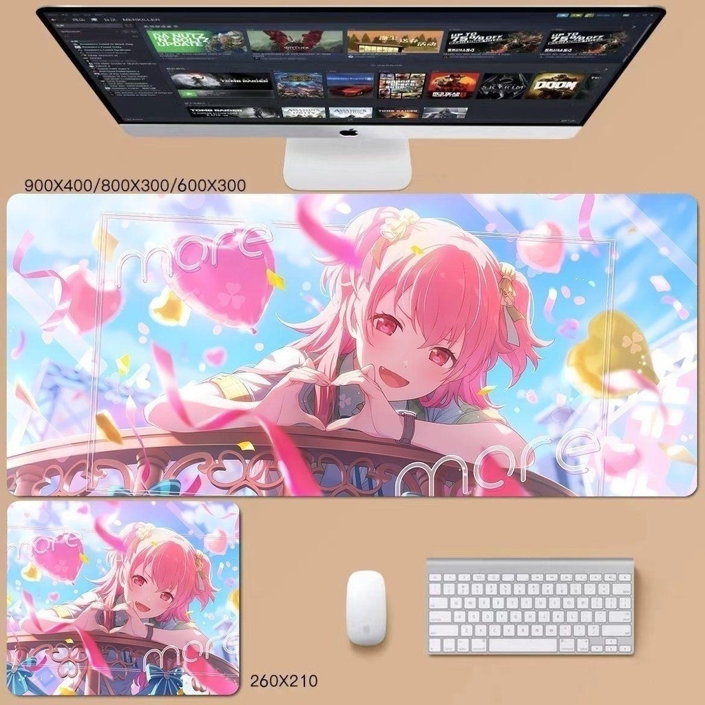 Miếng Lót Chuột Chơi Game Cho Game Thủ PJSK Project Sekai Cực Lớn Dày Bàn Phím Máy Tính Bàn Thảm Bàn Cao Su (FGC)