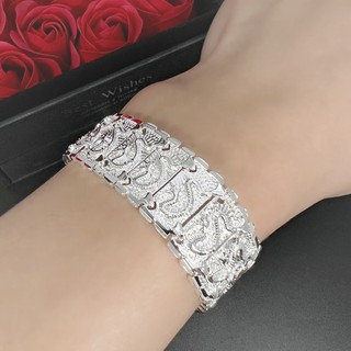 ⭐ Bán chạy Vòng tay họa tiết rồng độc đoán Seiko Nam Vòng tay lớn Trang sức rồng nguyên bản