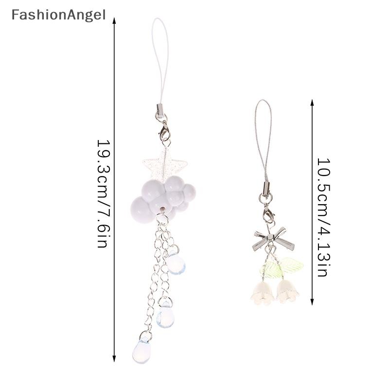 FashionAngel Y2K Cloud Orchid Điện Thoại Mặt Dây Chuyền Đính Hạt Dễ Thương Handmade Cô Gái Ngọt Ngào Móc Khóa Cho Máy Ảnh CCD Ch VN