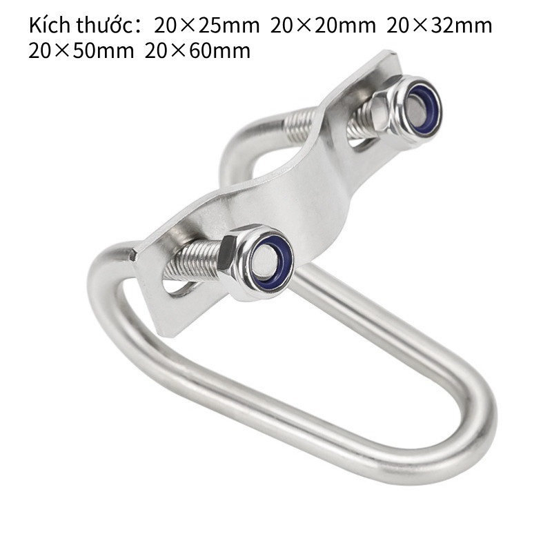U Kép Chốt Khóa Chữ U Giúp Lắp Đặt Nhanh Chóng, Kết Nối Cố Định Ống Thép Cùm Siết Ống, ChốT KhóA Chữ U