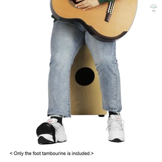 Abs Chân Tambourine với Kim Loại Jingle Bell Cajon Hộp Trống Đồng Hành Phụ Kiện