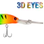 1 Mồi Câu Cá Crankbait 10cm / 10g Với Lưỡi Dài Lặn Sâu Minnow Wobblers Mồi Cứng Nhân Tạo Swimbait Phụ Kiện Câu Cá.