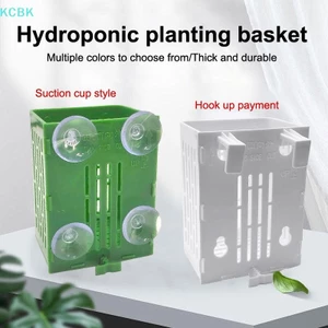 Móc treo cốc hút Giá đỡ thực vật bể cá bằng nhựa Chậu trồng cây Giỏ đựng chậu thủy sinh Trang trí cảnh quan [BK]