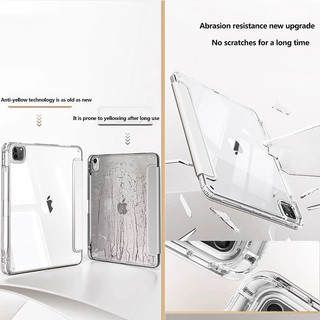 HD Transprent Acrylic Ốp Lưng Cho Redmi Pad 2 9.7 inch Pad 2 SE 9.7 2026 Pad 2 SE 11 8.7 K Pad 8.8 Xiaomi Pad 8 8Pro 7 7Pro X1 11.2 6 6Pro Mini 8.8 Y-fold Stand Vỏ Bảo Vệ