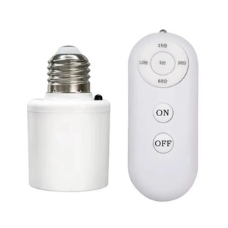 E27 Đế Giá Đỡ Đèn Không Dây Công Tắc Điều Khiển Từ Xa Ổ Cắm Đèn Không Dây Bóng Đèn Ổ Cắm Công Tắc Có Hẹn Giờ F19E