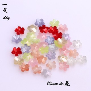 10 Chiếc 1 Bộ 10 Mm Cánh Hoa Tròn Năm Cánh Hoa Chất Lượng Cao Acetate Tự Làm Handmade Kẹp Tóc Chất Liệu