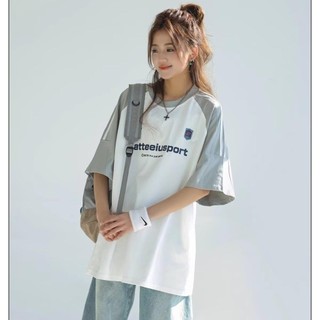 Áo thun nam GKSSS tay ngắn kiểu Mỹ cổ điển dáng rộng dáng rộng phong cách đường phố trung tính cổ tròn tay ngắn