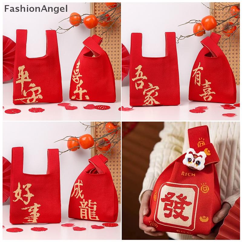 FashionAngel Tote dệt kim thủ công sọc, quai xách tay, dung tích lớn, túi điện thoại, thu đông