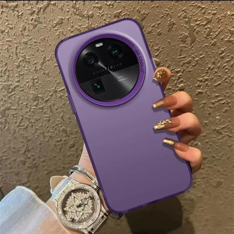 Dành Cho OPPO Find X6 Ốp Lưng OPPO Find X6 Ốp Lưng Điện Thoại Laser Kim Loại Màu Cực Quang Chống Sốc Ốp Lưng