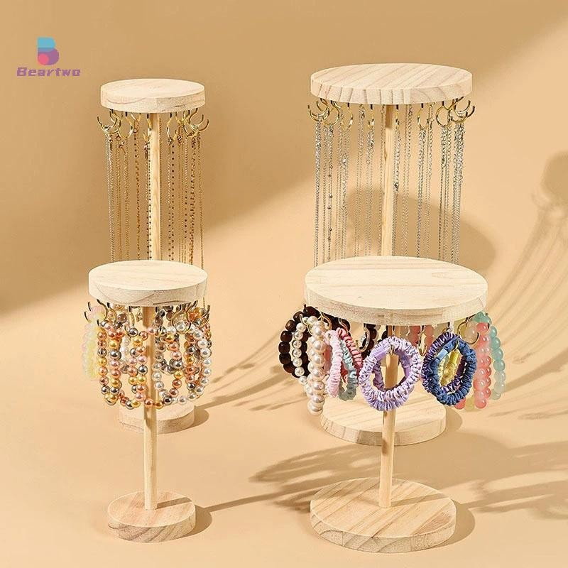< Beartwo > Trang Sức Người Tổ Chức Trưng Bày Vòng Cổ Giá Đỡ Vòng Cổ Móc Treo Trang Sức Trưng Bày Đứng Dây Chuyền Bông Tai Mặt Dây Chuyền Vòng Tay Cho Đẹp