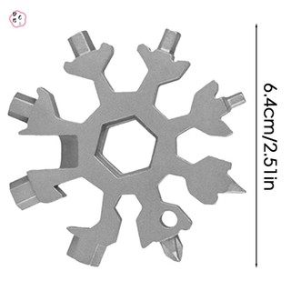 Cờ lê bông tuyết đa chức năng Cờ lê hình bông tuyết đi xe đạp 18 trong 1 cho dụng cụ EDC ngoài trời