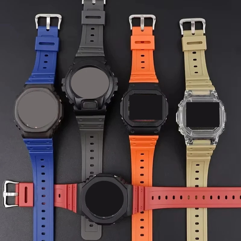 Dây đeo đồng hồ thay thế cho Casio G-Shock DW-5600 DW-6900 GW-M5610 GA-2100 Dây đeo đồng hồ thể thao TPU mềm