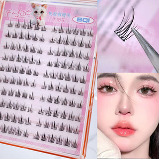 Bộ Lông Mi Giả Tự Dính C-curl, Ngọn Lửa, Hoa Hướng Dương Tự Nhiên, Tái Sử Dụng