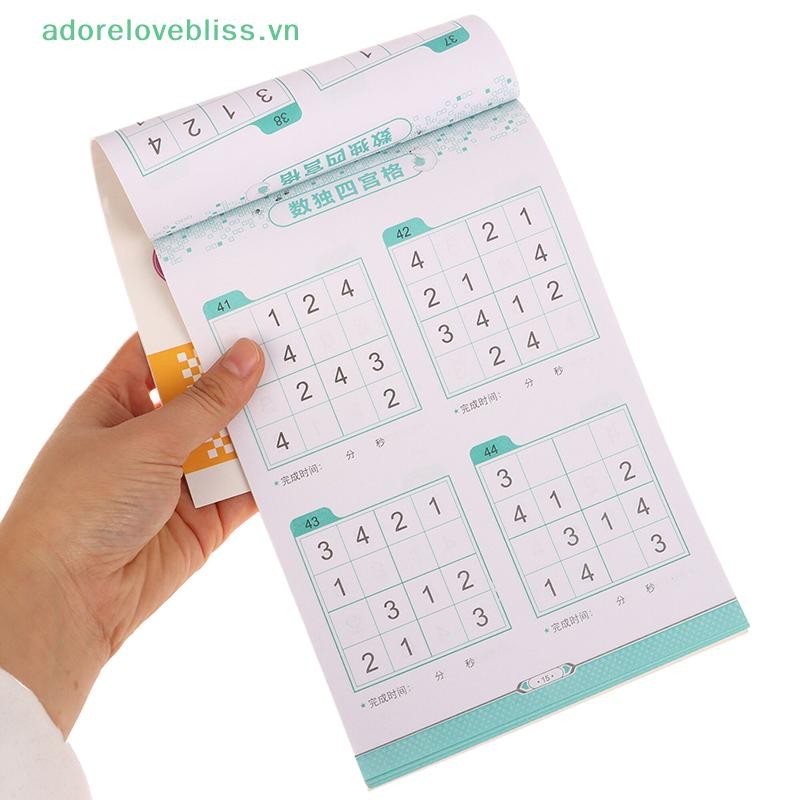 THÊM 1 / 4 Cái Logic Tư Duy Thang Huấn Luyện Xếp Hình Sudoku Sách Dành Cho Người Mới Bắt Đầu Trẻ Em Học Sinh Tiểu Học Bốn Sáu Chín Lưới Trò Chơi BSS