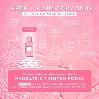 Glow Recipe Watermelon Glow PHA + BHA Pore-Tight Toner 40ml Moisturize Gentle
