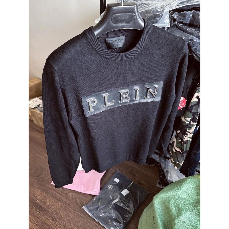 Áo Len Chữ Plein Sắt KCloset Áo Sweter Chữ Dày Dặn Dáng Rộng Nam Nữ