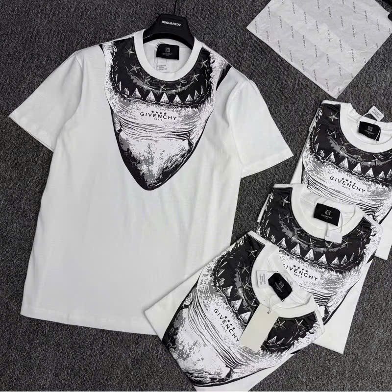Áo Thun Cá Mập Cổ Sao KCloset Áo Phông Cotton Dày Dặn Dáng Rộng Nam Nữ NA709