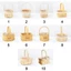 Giỏ dệt tay MARGREDY, Giỏ đựng búp bê Mini thu nhỏ DIY, Giỏ đựng hoa cầm tay bằng giấy thủ công thời trang chất lượng cao dành cho búp bê BJD / cho búp bê Ob11
