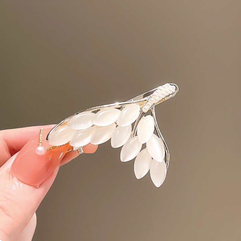 MAUROPOLI Kẹp Tóc Đuôi Cá Mắt Mèo Giả Nữ, Kẹp Bên/Mỏ Vịt, Tinh Tế, Sẵn Sàng