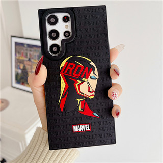 Ốp điện thoại chống sốc silicon 3D Iron Man Spider-Man Superman cho Samsung S25 S24 S23 S22 S21 Ultra