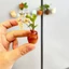 Nhãn dán tủ lạnh bình gốm SMILE, Trang trí nội thất Nam châm bình bền cho tủ lạnh, Mô phỏng Mini Trang trí bảng trắng Bình hoa sáng tạo cho tủ lạnh