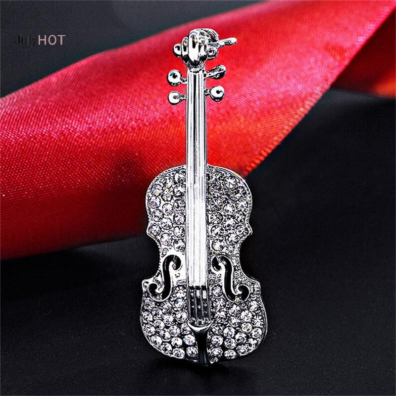 JULYHOT Thời Trang Nữ Vàng Mạ Bạc Pha Lê Vĩ Cầm Khăn Thổ Cẩm Kim Cương Giả Thổ Cẩm Massivedeals