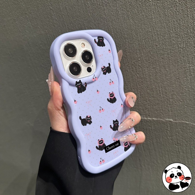 Ốp Điện Thoại Sóng 3D Cho Honor X8C X9C X7C X9A X9B X8A X8B X8 X7A X7 X7B X6A X6S 5G 4G Ốp Lưng Hoạt Hình Dễ Thương Mèo Mềm Vỏ Chống Sốc Đơn Giản