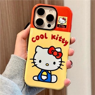 Ốp lưng KTCat 2 trong 1 dễ thương cho Apple 17 / 16 Pro Max iPhone 15 Dual Layer 14 Pro Film 13 / 12 / 11 Pro Max 7 / 8p Xs Max Vỏ bảo vệ chống sốc