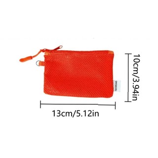 Túi lưu trữ lưới YONDR, Ví đựng tiền xu di động hai lớp tiết kiệm không gian, Hộp đựng mỹ phẩm du lịch có thể nhìn thấy vuông dung tích lớn đa năng
