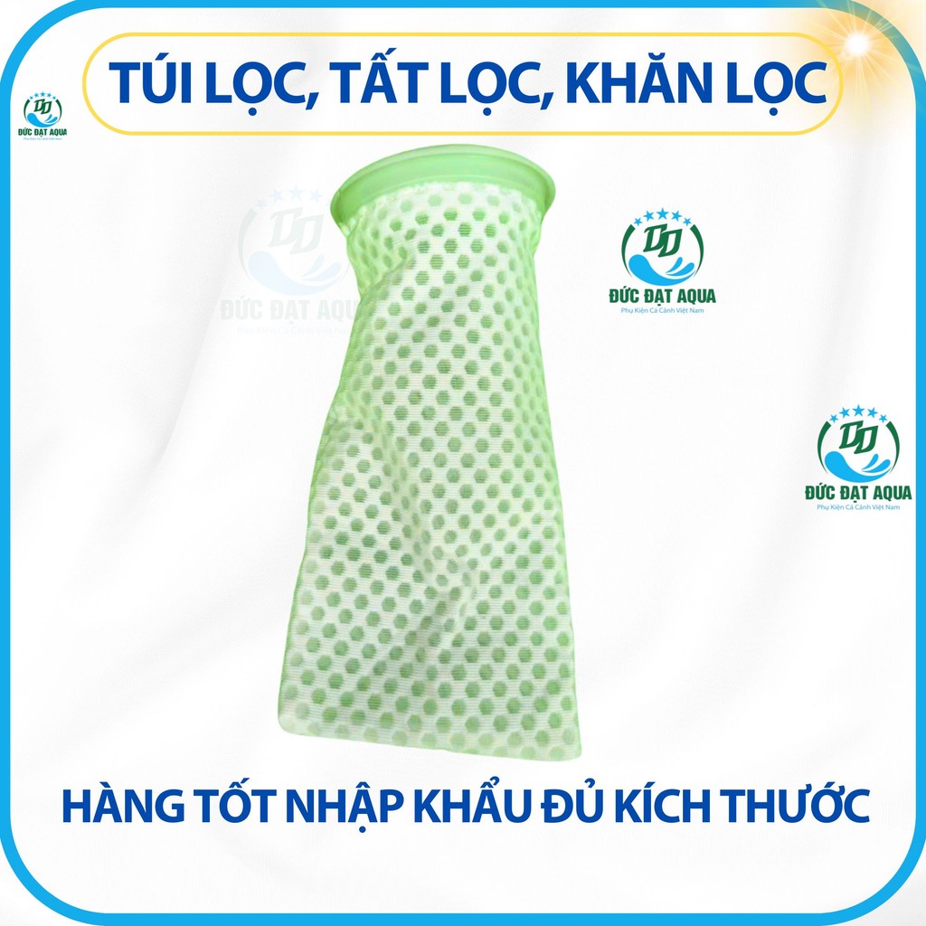 Túi lọc, tất lọc chống tràn 1 lớp, 2 lớp, và khăn lọc, cho bộ lọc bể cá cảnh cao cấp đủ kích thước 8